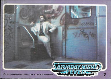 Vintage Saturday Night Fever trading card